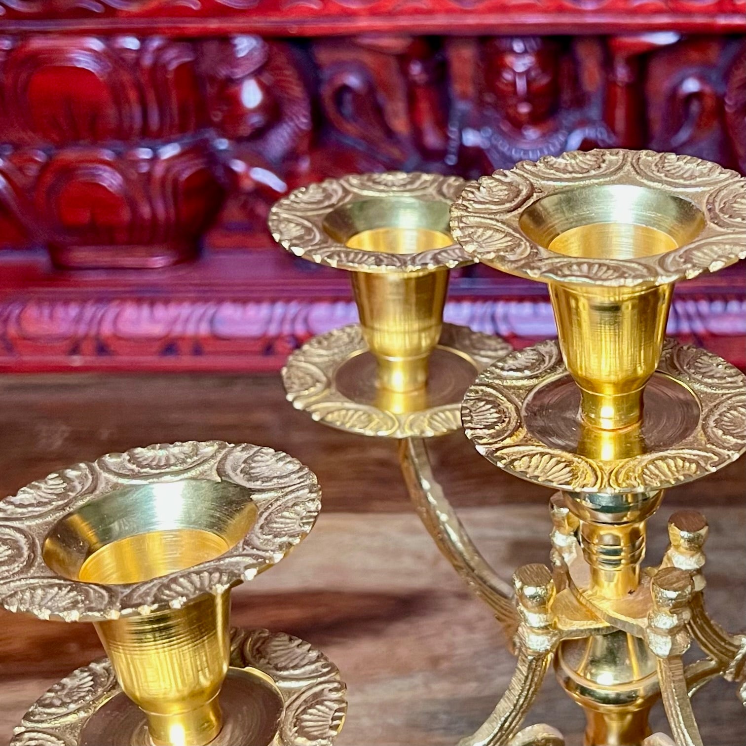 BRASS CANDLE STAND