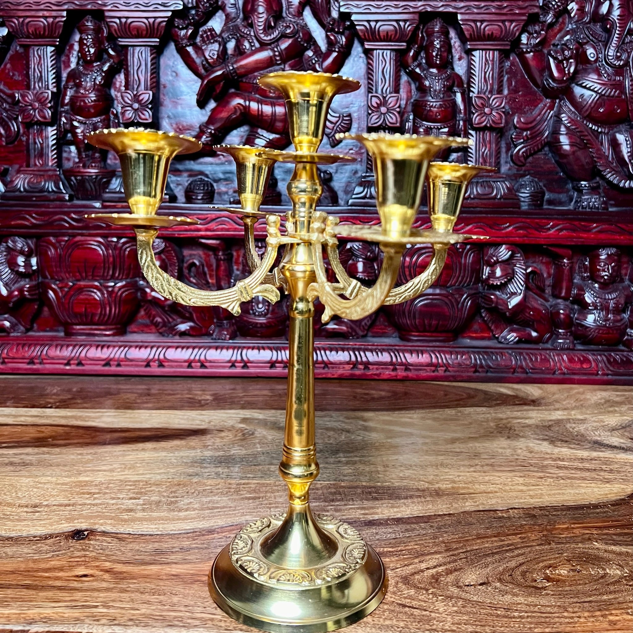 BRASS CANDLE STAND