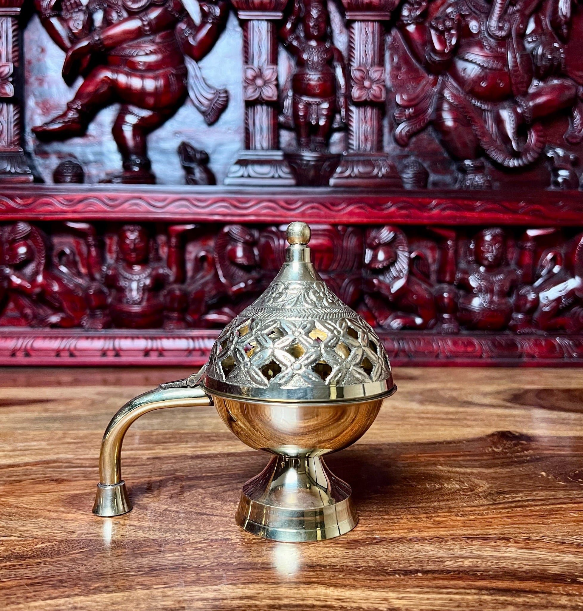 BRASS LOBANDAN INCENSE HOLDER