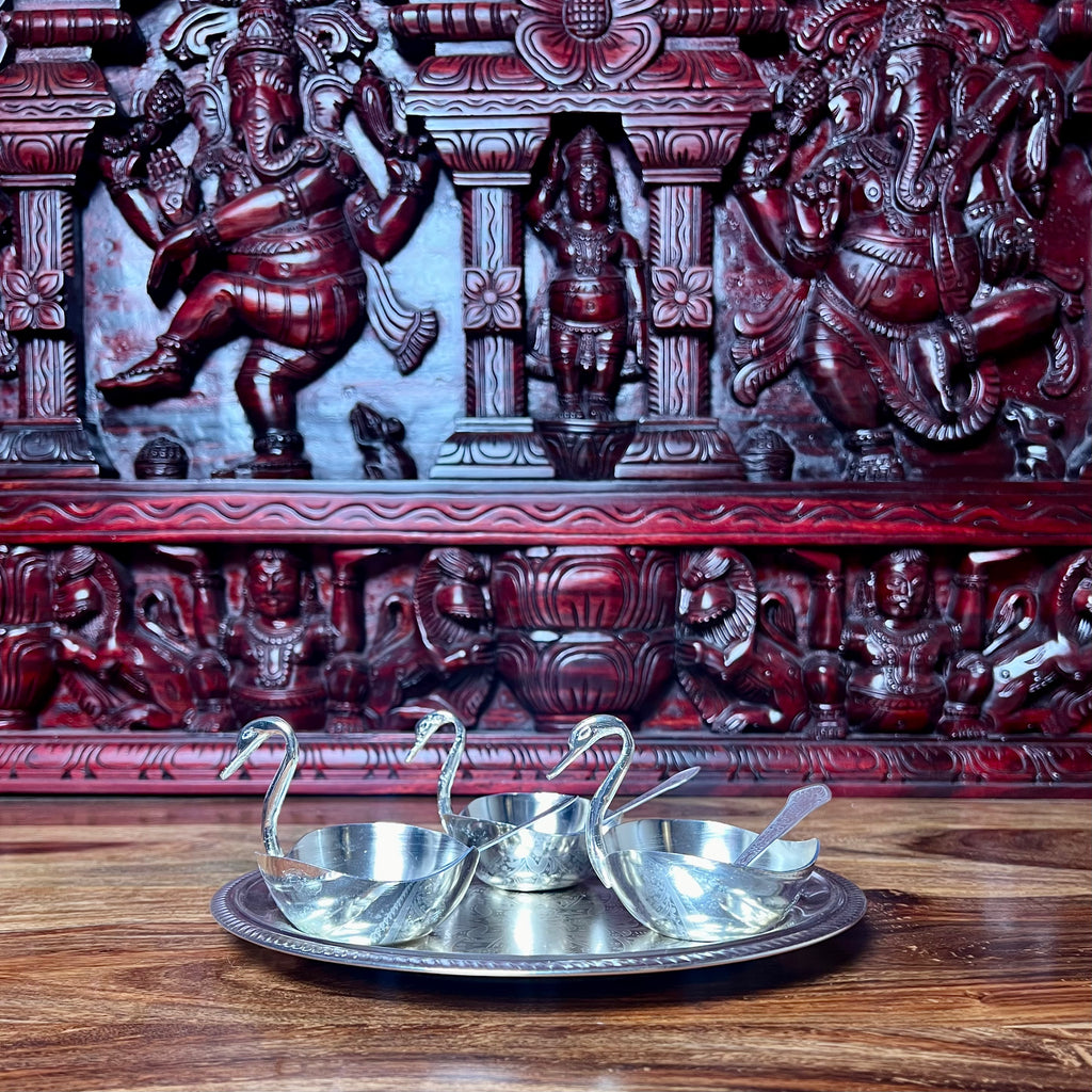 METAL DUCK BOWL SET OF 3