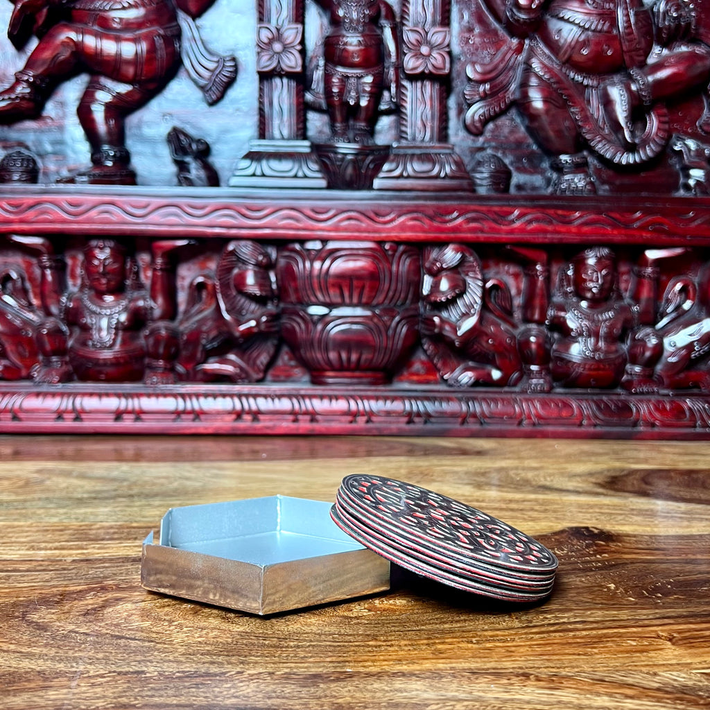 METAL COASTER ROUND SET OF 6